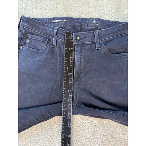 AG Adriano Goldschmied The Legging Ankle Jeans Womens Black Denim Size 27 R D266 - Picture 8 of 12